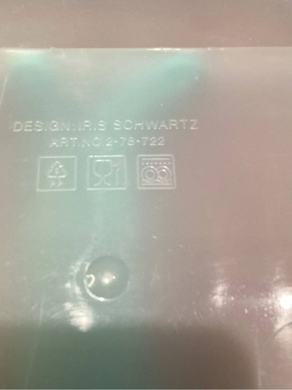 Iris Schwartz 2-78-722 Large Pasta/Salad Bowl & Lid With Teal/Aqua Handles
